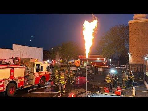 FDNY Queens 2nd Alarm 9363 Fire was in the Rear involving Propane Tanks Hazmat Response