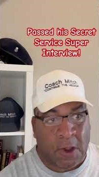 He PASSED his Secret Service SUPER INTERVIEW!