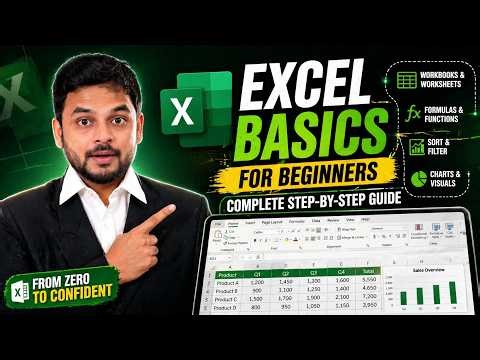 Excel Basics for Beginners | Complete Step-by-Step Guide | English