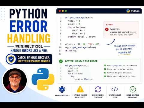 Beginning Python (Episode12 - Lecture): Error Handling