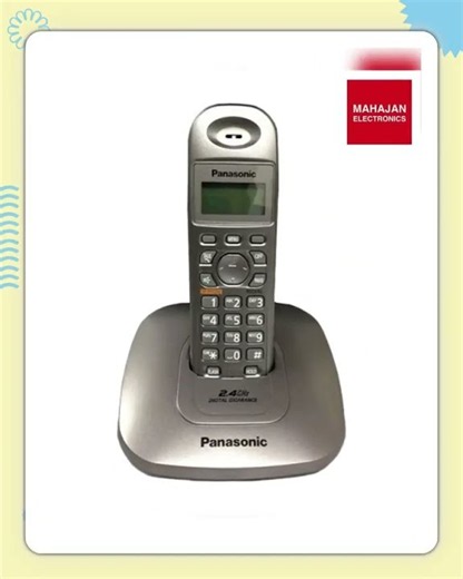 Panasonic KX-TG3611SXM Cordless Landline Phone (Metallic)