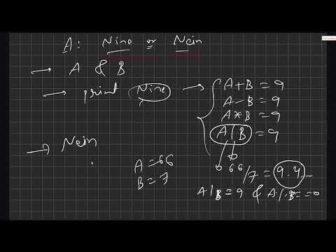 A - Nine or Nein | AtCoder Beginner Contest 471