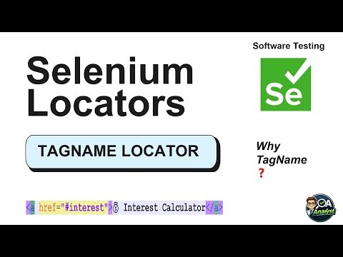 TagName Locator in Selenium Explained | Structural Locators in Software Testing (DOM Depth Mastery)