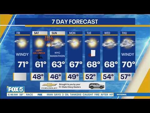 NYC Weather Forecast: October 30, 2026