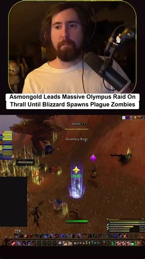 Asmongold Leads Massive Olympus Raid On Thrall Until Blizzard Spawns Plague Zombies Asmongold and his Olympus guild launch an ambitious surprise raid on the Horde capital of Orgrimmar in WoW Classic, revealing to his stream that their ultimate objective is to fight their way inside and kill Warchief Thrall. As the massive raid crosses the gates, severe server lag and sharding instantly disrupt the group. In complete shock and panic, Asmongold realizes Blizzard is actively spawning dozens of plag