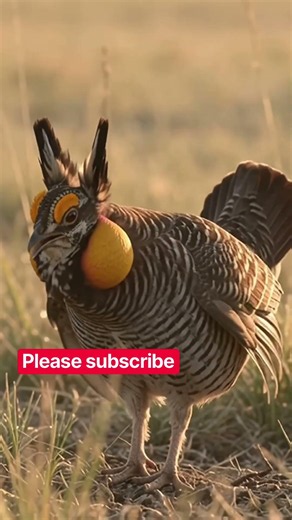 Greater Prairie-Chicken’s Amazing Booming Call! 🐔🌾 | Real Bird Sounds #Shorts
