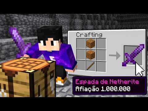 I Beat Minecraft But CRAFTING Gives Me Super OVERPOWERED Items!
