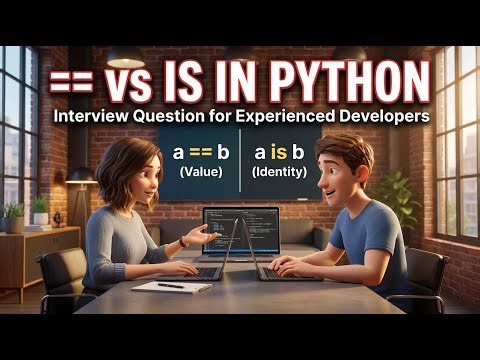 what is the difference between == and is in python| Interview Question for experienced developer