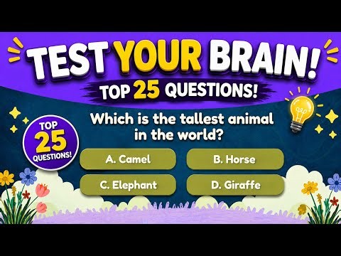 🧠 Test Your Brain with 25 Fun & Tricky Quiz Questions! 🎯