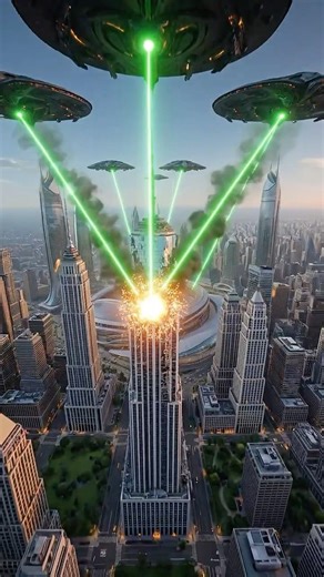 The End New York City is attacked by aliens in the year 2300