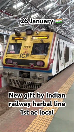 CSMT–Panvel First AC Harbour Line Local🚊 #shorts