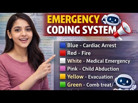 Emergency Coding System Explained 🚨 | Code Blue, Red, Pink, Black 🔥 | Nursing Exam Important Topic