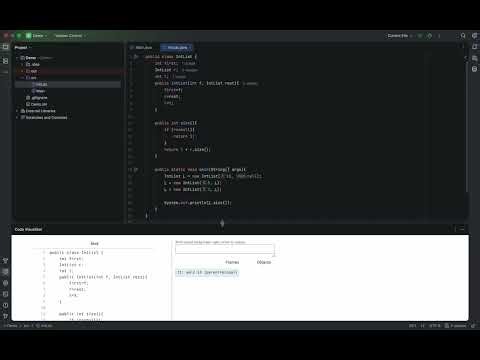 Code Visualizer for Java - Python Tutor-Style Execution Visualization Inside IntelliJ IDEA