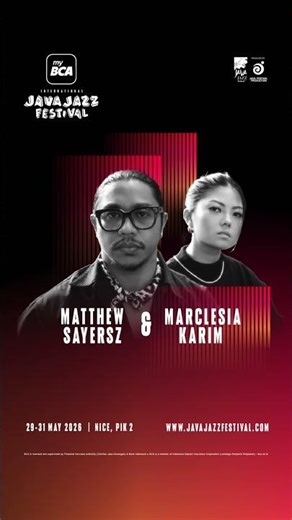 Matthew Sayersz & Marclesia Karim on Java Jazz Festival 2026!