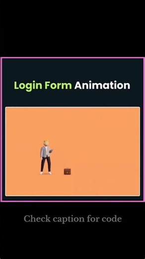 Animated Login Page with HTML,CSS & JAVASCRIPT
