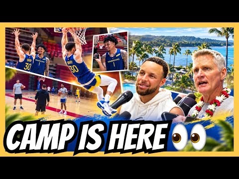 Inside Warriors Training Camp in Hawaii: Steph’s Dunk, Porzingis News, Yaxel on Rookie Duty