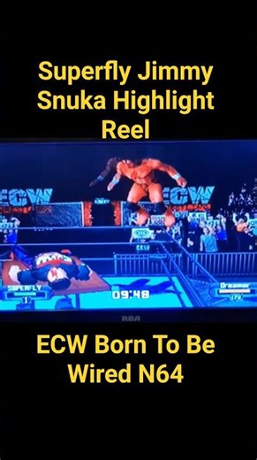 Superfly Jimmy Snuka Highlight Reel - ECW Born To Be Wired N64 #80s #90s #ecw #n64 #romhack