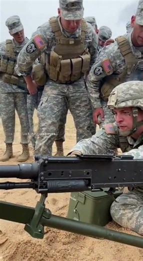US Army Live Fire Training: M240B Machine Gun #military