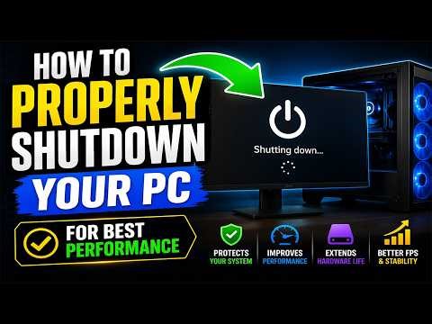How To Properly Shut Down Laptop | Slow PC Problem Fix | Computer Tricks #1
