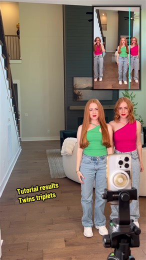 NEW #tutorial 😱🤣 do you like my haircut 💇‍♀️ #twins #triplets | haircut