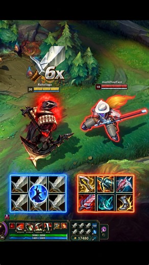 6x LONG SWORD DARIUS vs YASUO #leagueoflegends
