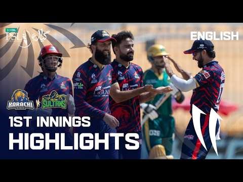 1st Innings Highlights | Karachi Kings vs Multan Sultans | English | Match 28 | HBL PSL 11 | MZB1K