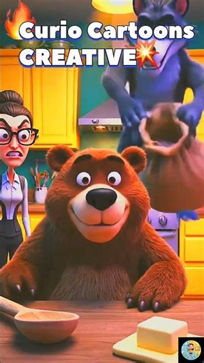 Bear vs. Teacher: Kitchen Disaster! 🐻🍳 | Curio Cartoons #funnyvideo