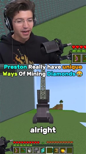 KIDS CANDY & TOYS on Instagram: "Preston Unique ways of mining diamond - PrestonPlayz on YouTube @prestonplayz #PrestonPlayz #paidpartner #roblox"