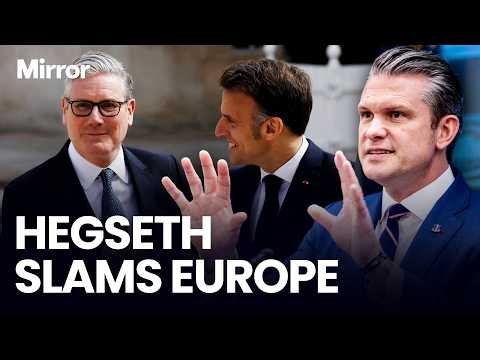 Hegseth BLASTS ‘silly’ European efforts to open Hormuz and says 'time for free riding is over'