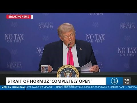 Trump announces Strait reopening as ceasefire holds
