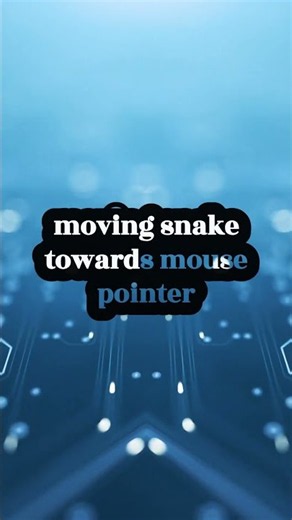 Interactive snake 🐍 pathfinding towards to mouse pointer 🖱️ #css #html #coding #shortstrend