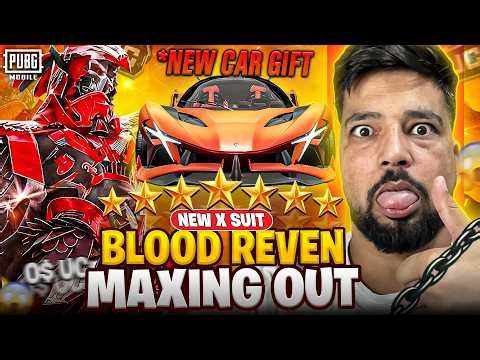 OMG!! Maxing Out New X-suit Blood Raven 🥵 | Got A New Car Gift 😍