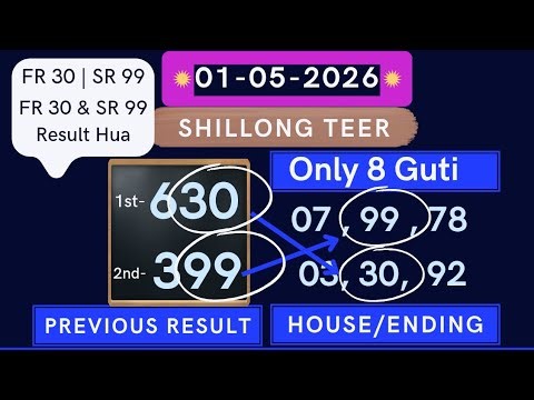 Shillong Teer Live 01-05-2026 | Shillong Teer Result | Shillong Teer Common 