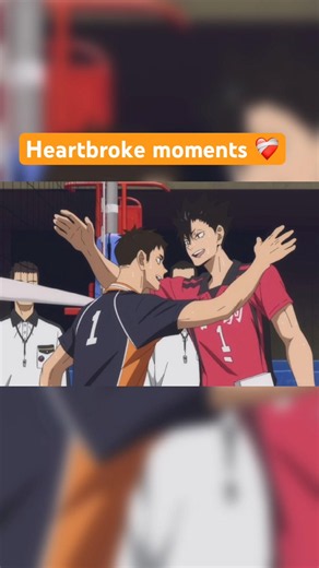 Heartbroken 💔 moments karasuno vs.nekoma # #haikyuu #usashorts #volleyball #anime #usavideo