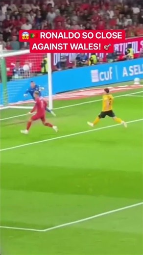 Cristiano Ronaldo somehow misses from close range against Wales!