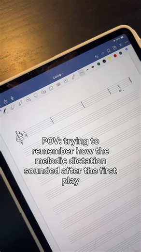 ANASTASIIA PUPENKO on Instagram: "Melodic dictation after the first play is a different kind of stress😅 #operastudent #musiciansknow #singerlife #studentlife #classicalmusic"
