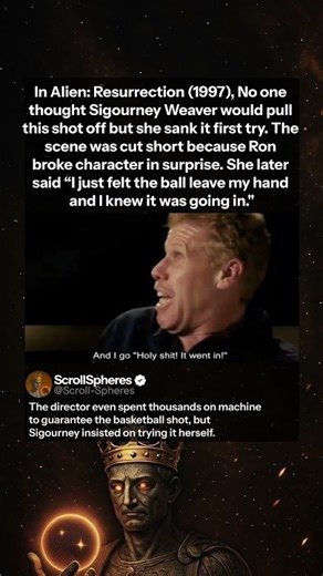 Sigourney Weaver Sank The IMPOSSIBLE Basketball Shot - Alien: Resurrection (1997) Behind The Scenes