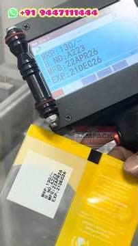 Handy Inkjet Coding Machine | Low Cost Printer for Batch MRP EXP Date Coding Coimbatore #BatchCoder