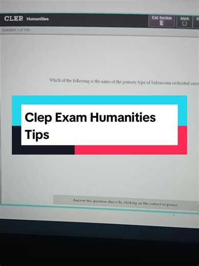 Clep Exam Humanities Tips #studyprep #clepexam #clep #student | study tips