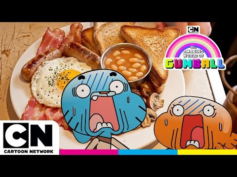 Full English Breakfast FAIL 🤢🥓🍳🤮| Gumball in London | Watch more Gumball on Cartoon Network