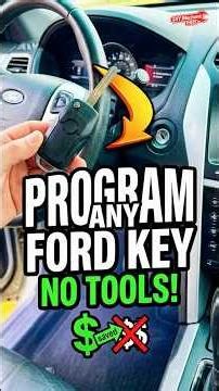 How to Program a Ford Explorer Key Fob MANUALLY (No Tools!)