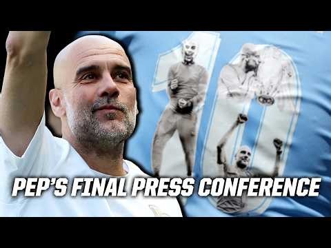 LIVE: Pep Guardiola says goodbye to Manchester City | Press Conference | Premier League