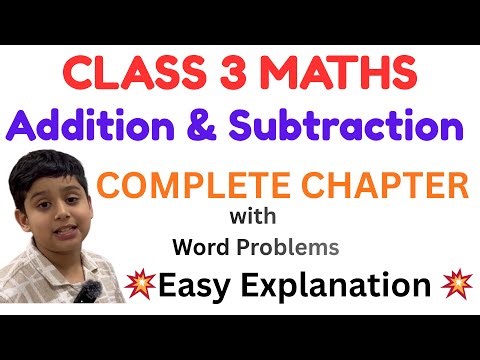 Addition and Subtraction Class 3 / Class 3 Addition And Subtraction Complete Chapter #class3maths
