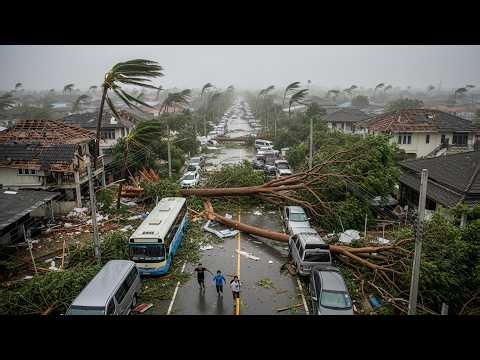 Thailand Destroyed! Brutal Summer Storm Blowup Many Homes, in Chiang Mai Phuket