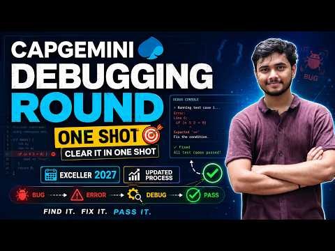 Debugging Round 🔥 | Capgemini Ex-celler 2027 🔥| Java Questions | One shot 🚀