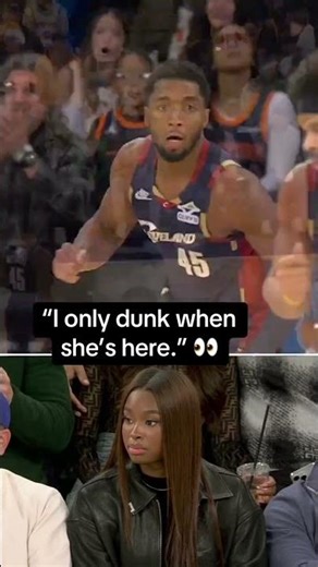 Donovan Mitchell showing off for Coco Jones 😂