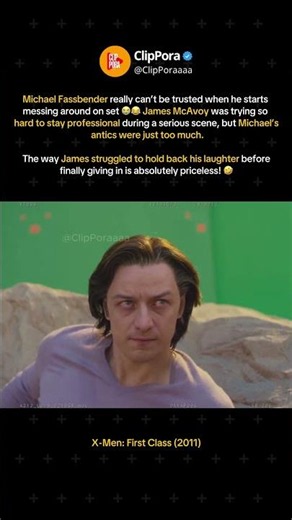 Michael Fassbender Made James McAvoy Break 😂 - X-Men: First Class (2011) #xmen