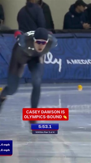 Casey Dawson Wins 5000m at U.S. Olympic Speed Skating Trials