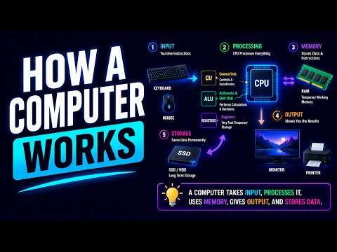 How a Computer Works – CPU, RAM & How Computers Work Explained (Animated)