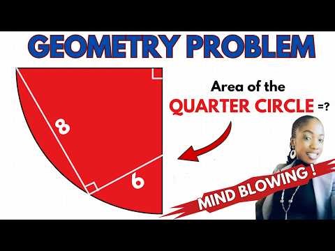 How To Solve A Hard Geometry Problem That Stumps Many | Radius?#geometrypuzzle #geometry